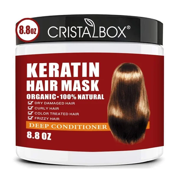 Keratin Hair Mask,Keratin Hair Treatment 250g Hair Mask for Dry Damaged Hair,Deep Conditioni…